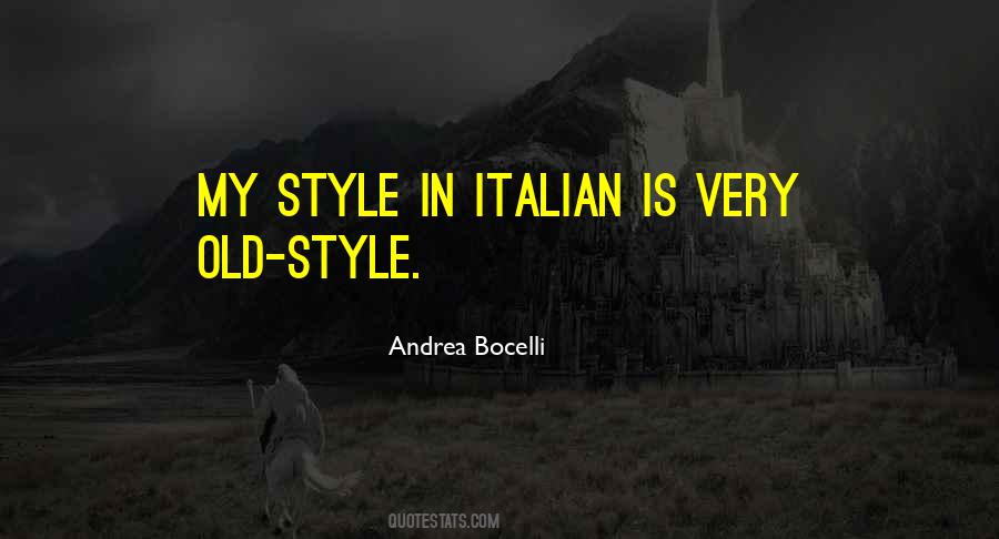 Quotes About Andrea Bocelli #71728