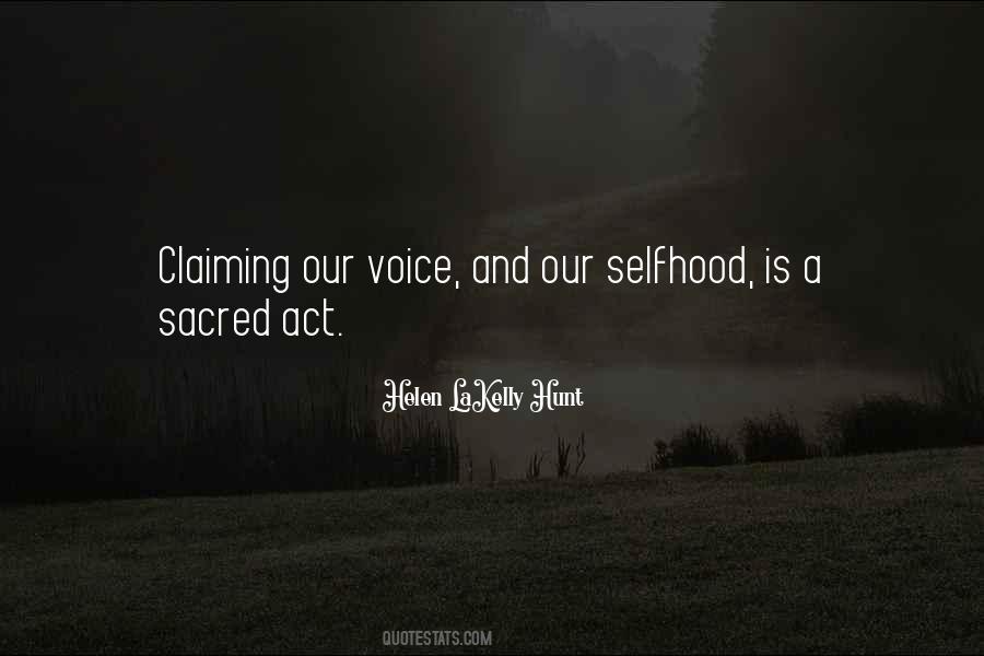 Selfhood Quotes #212246