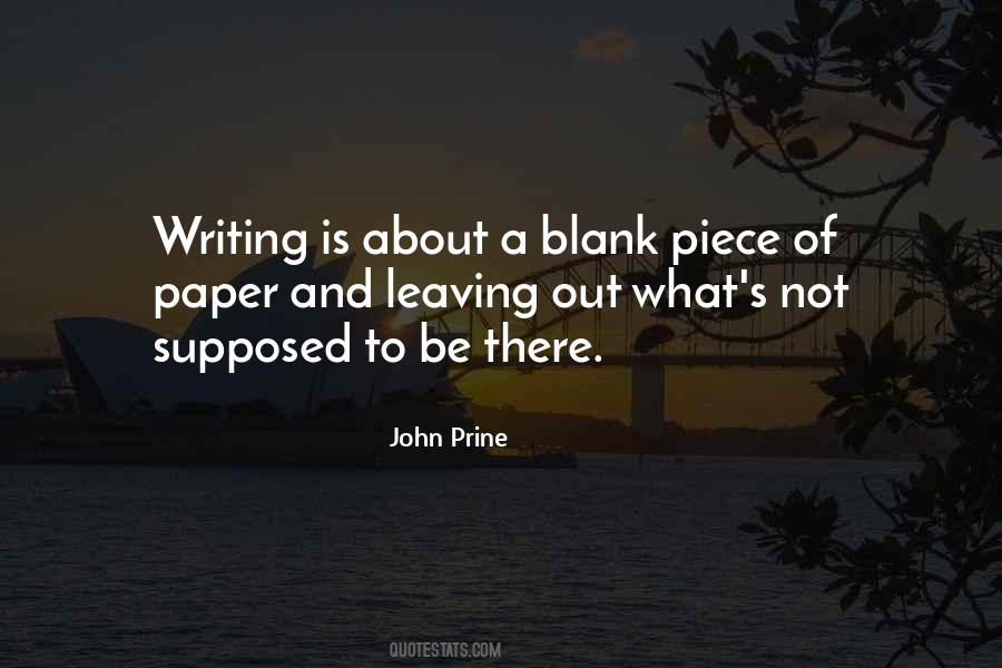 Quotes About A Blank Piece Of Paper #166744