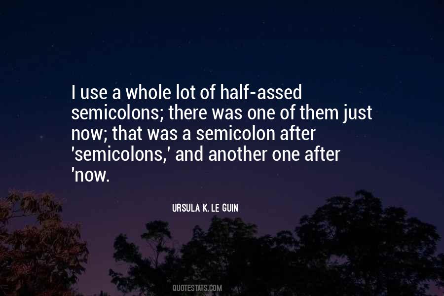 Semicolons And Quotes #832409