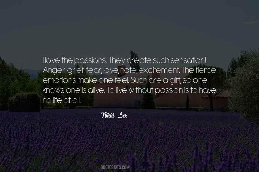 Sensation Love Quotes #10348