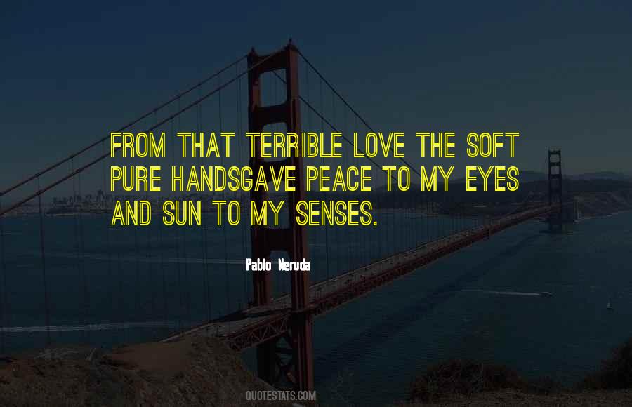 Senses Love Quotes #1258212