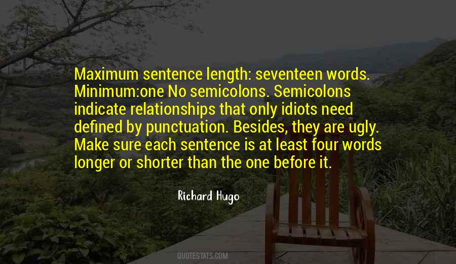 Sentence Length Quotes #308777