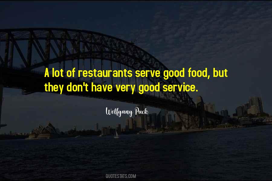 Serve Food Quotes #884790