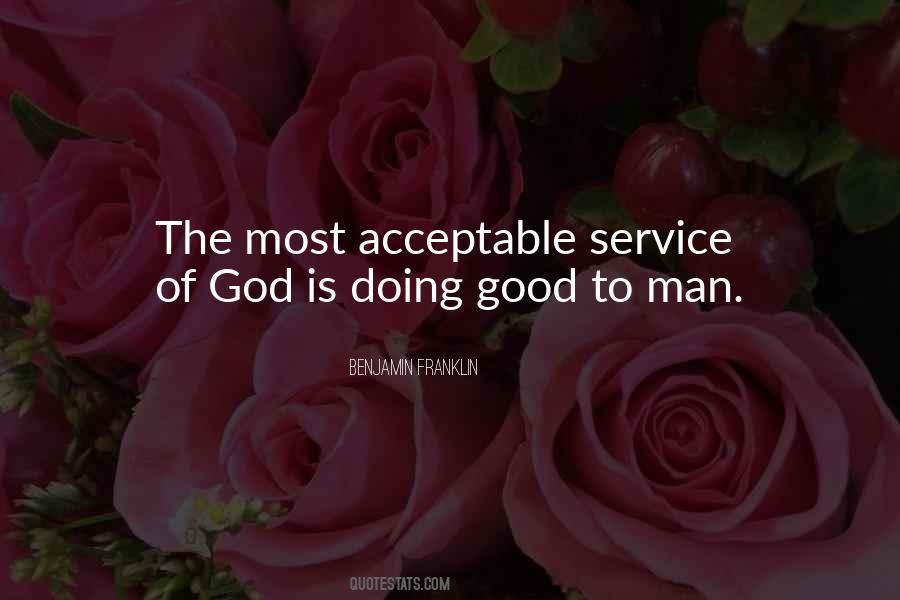 Service To Man Is Service To God Quotes #302082