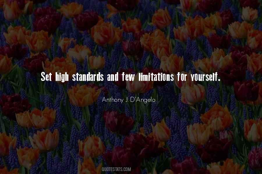 Set Your Standards High Quotes #1532420