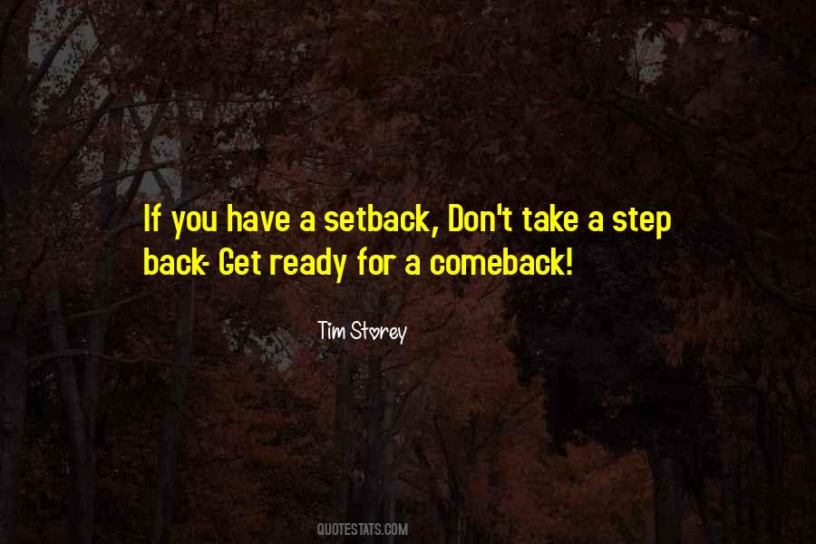 Setback Comeback Quotes #1818122