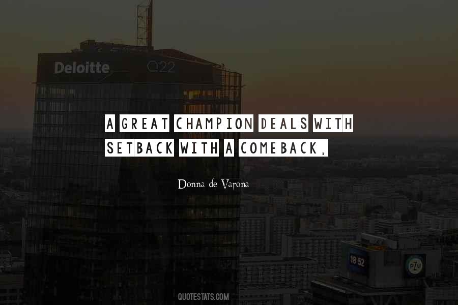 Setback Comeback Quotes #662433