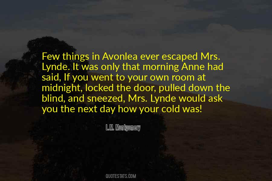 Quotes About Avonlea #1433846