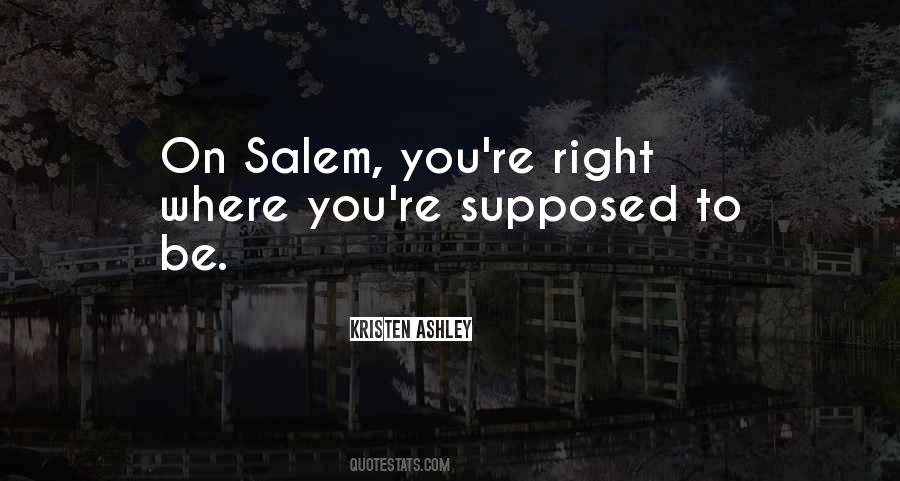 Quotes About Salem #1137001