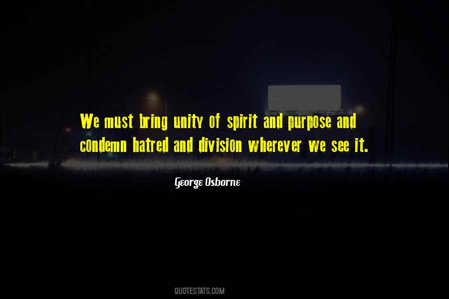 Quotes About Unity Of Purpose #85560