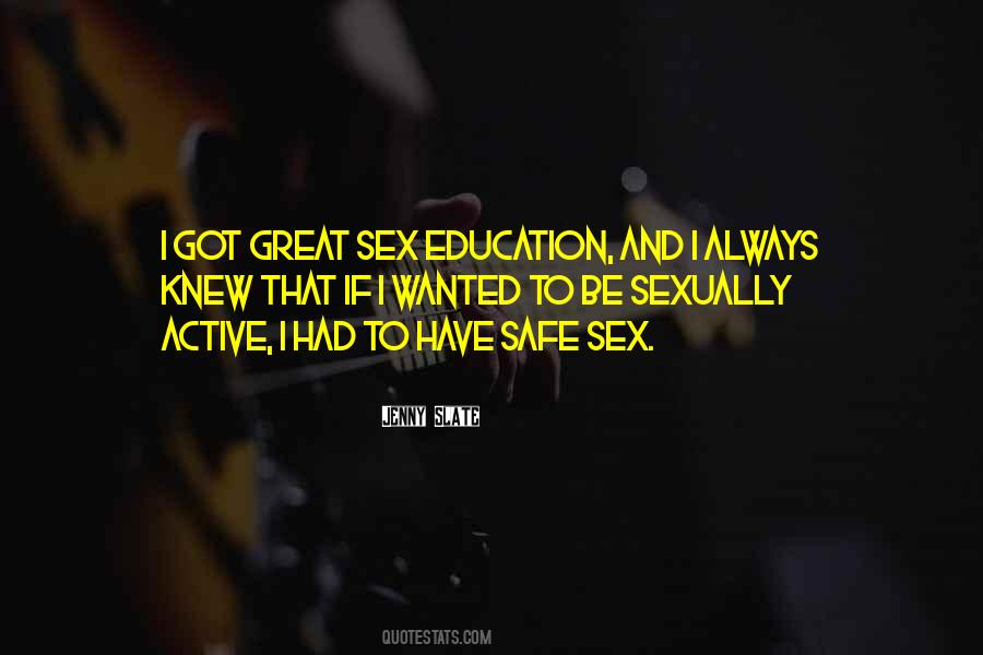 Sexually Active Quotes #188668