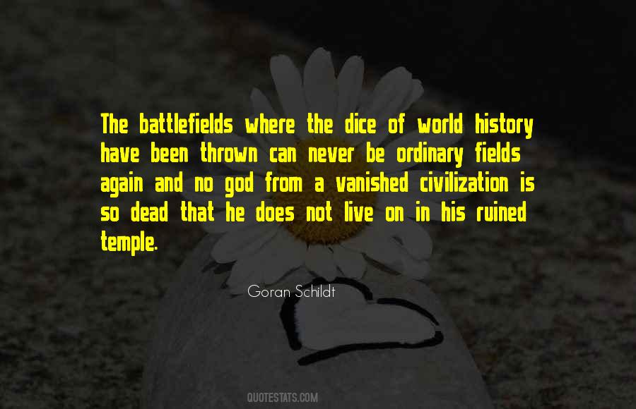 Quotes About Battlefields #1288656