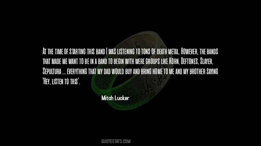 Quotes About Mitch Lucker #1204348