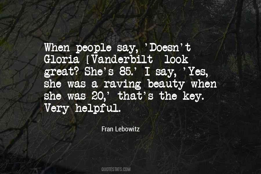 Quotes About Gloria Vanderbilt #653978