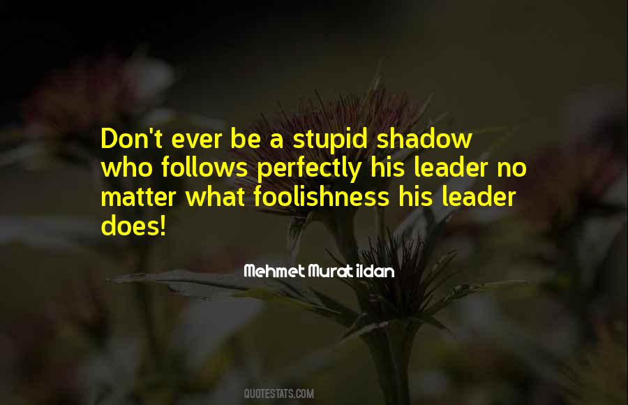 Shadow Of The Leader Quotes #1741307