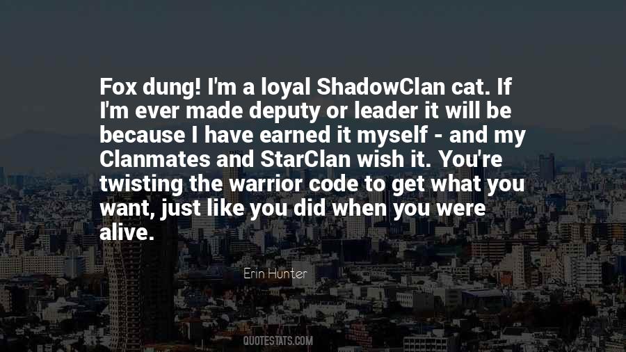 Shadowclan Quotes #1570871