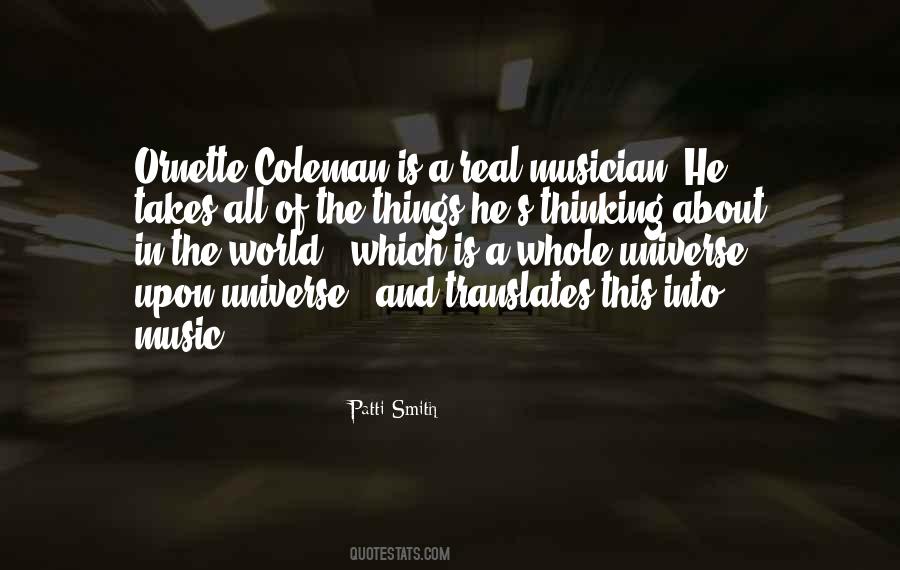 Quotes About Ornette Coleman #1326554