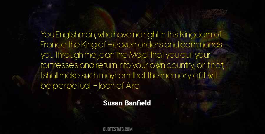 Quotes About Joan Of Arc #775873
