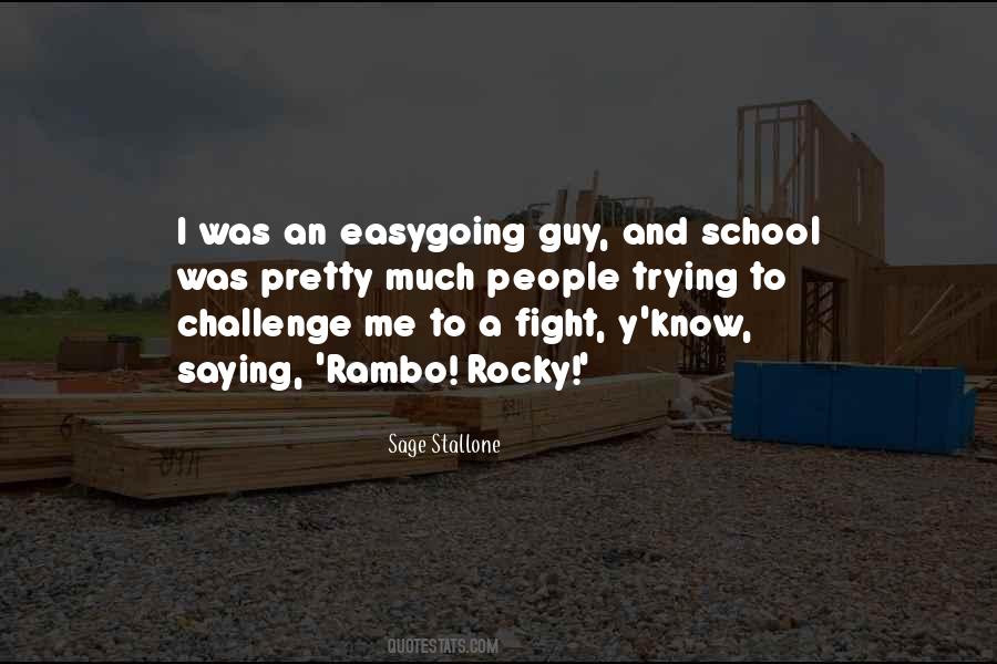 Quotes About Rambo #466704