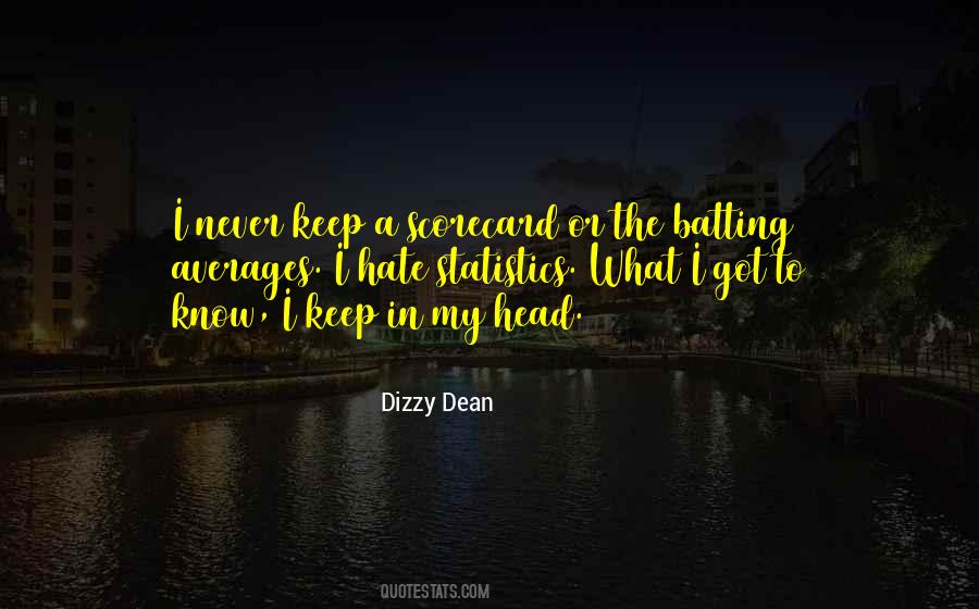 Quotes About Dizzy Dean #1495334