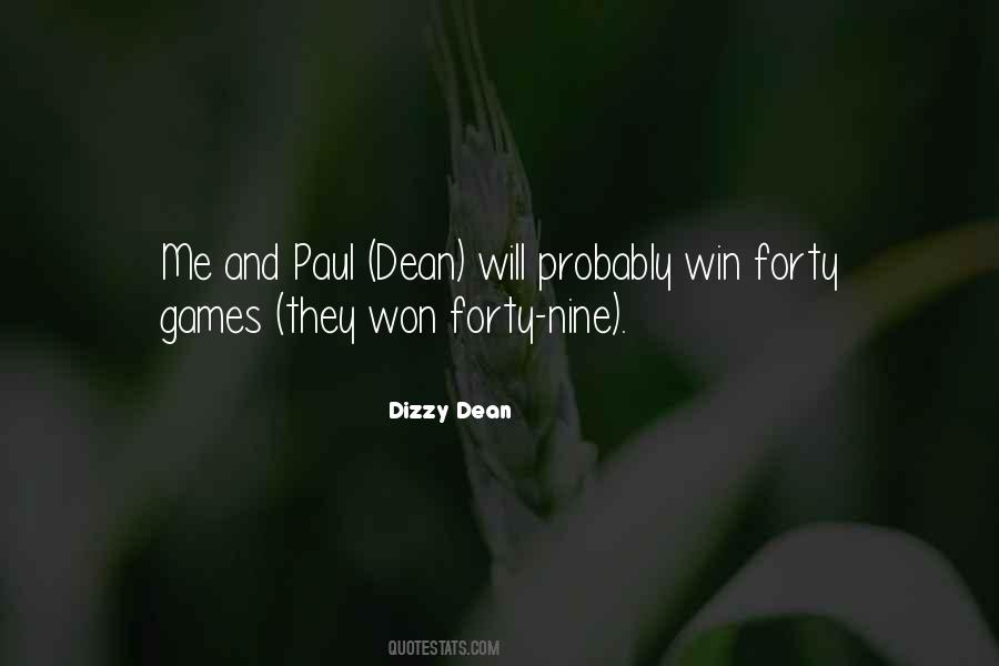 Quotes About Dizzy Dean #1548783