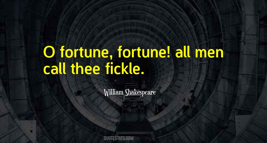 Shakespeare Fortune Quotes #459097