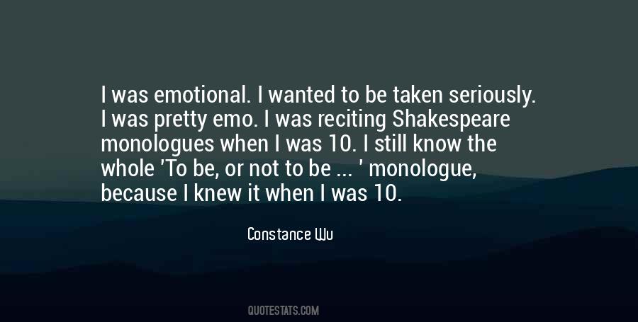 Shakespeare Monologue Quotes #310902 Shakespeare Monologue Quotes #310902