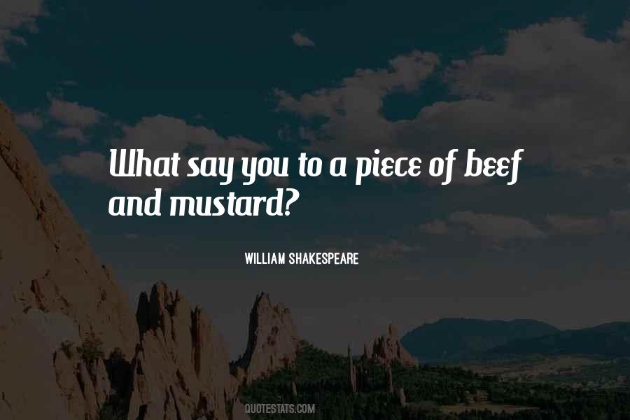 Shakespeare Mustard Quotes #376588