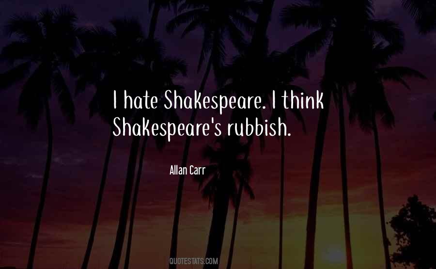 Shakespeare Rubbish Quotes #714673