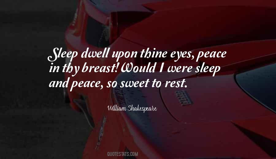 Shakespeare Sleep Quotes #619865