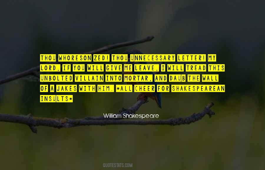 Shakespeare Villain Quotes #994378
