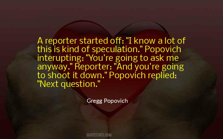 Quotes About Gregg Popovich #187188