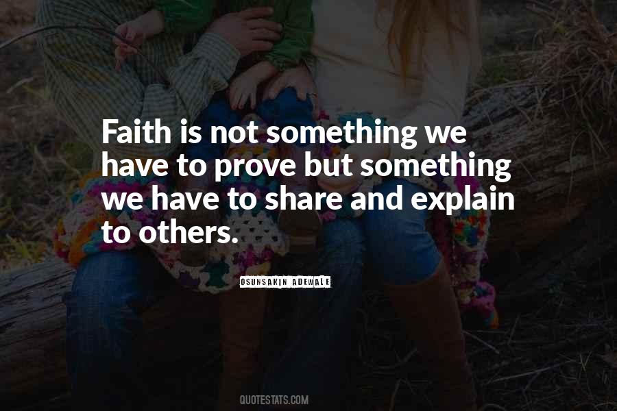 Share Your Faith Quotes #266333