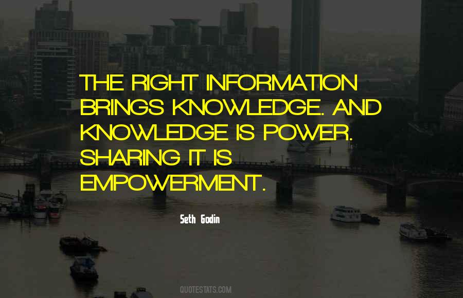 Sharing Knowledge Is Power Quotes #166885