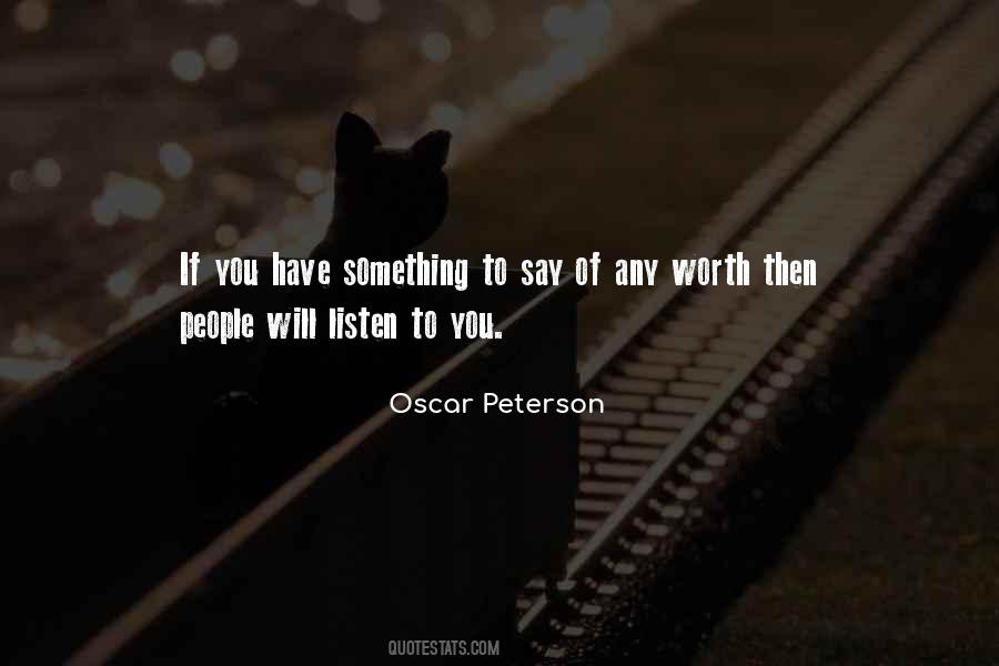 Quotes About Oscar Peterson #305876