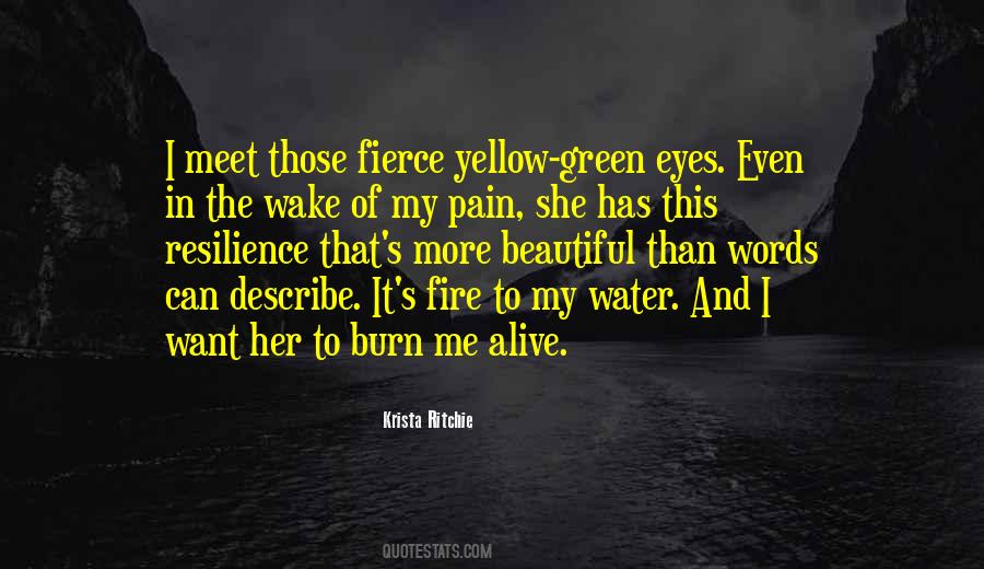 She Has Fire In Her Eyes Quotes #577992