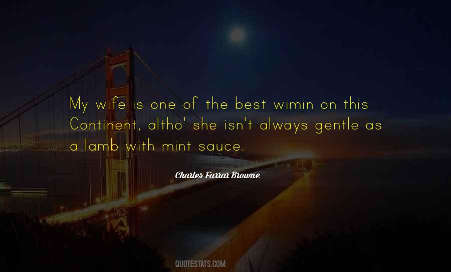 She Is My Wife Quotes #629450