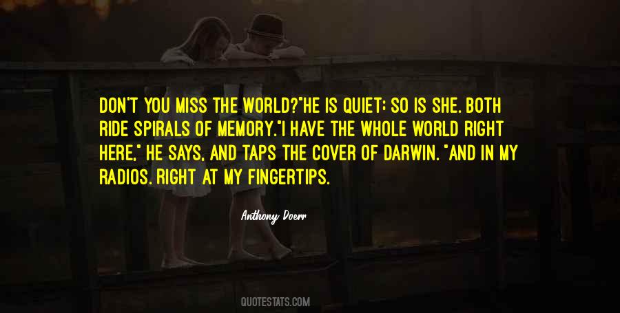 She Is My World Quotes #1597381