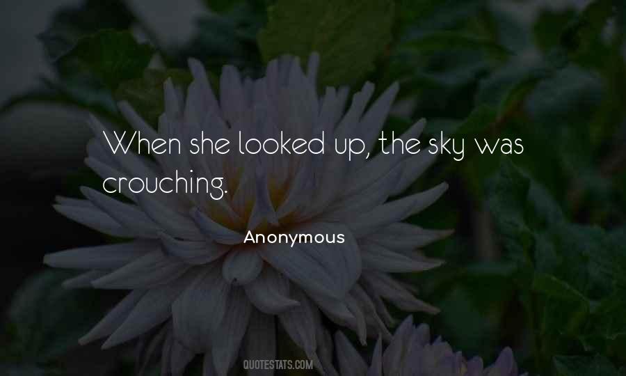 She Looked Up Quotes #381102