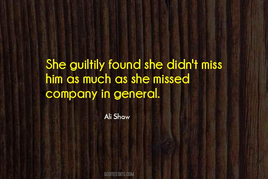 She Missed Him Quotes #828556