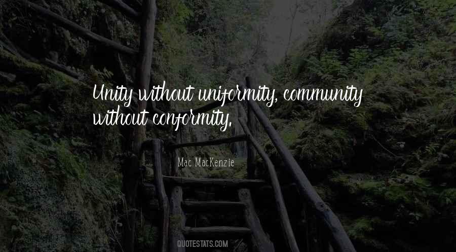 Quotes About Unity In The Community #1112036