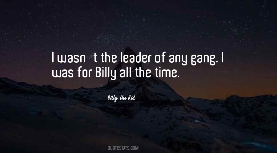 Quotes About Billy The Kid #1571095
