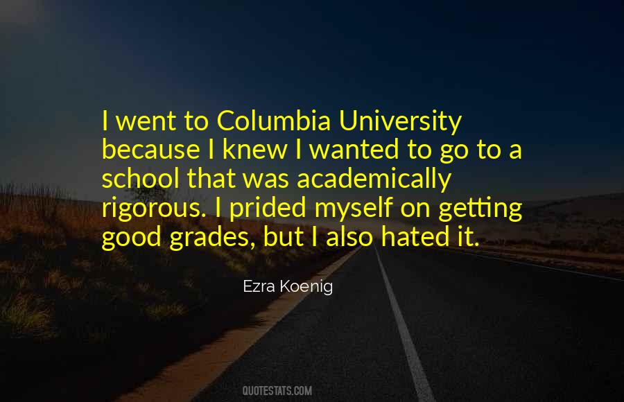 Quotes About Columbia University #973585