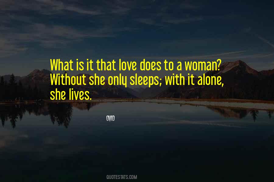 She Sleeps Alone Quotes #955584