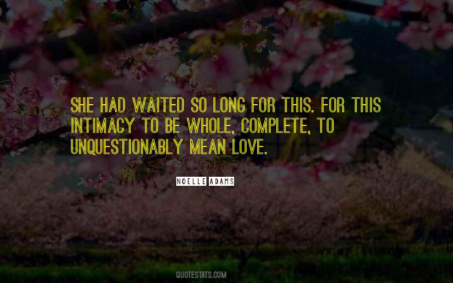 She Waited Quotes #35919