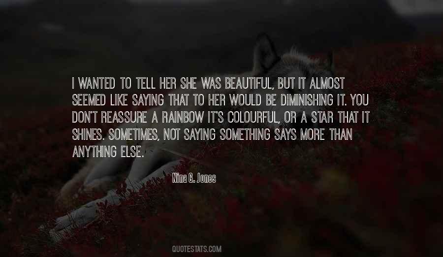 She Was Beautiful Quotes #1214768