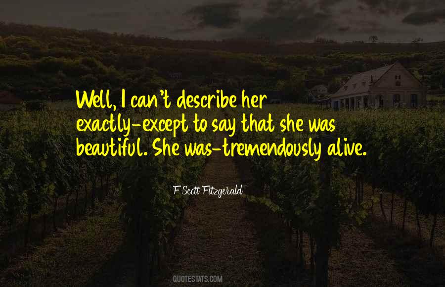 She Was Beautiful Quotes #1698821