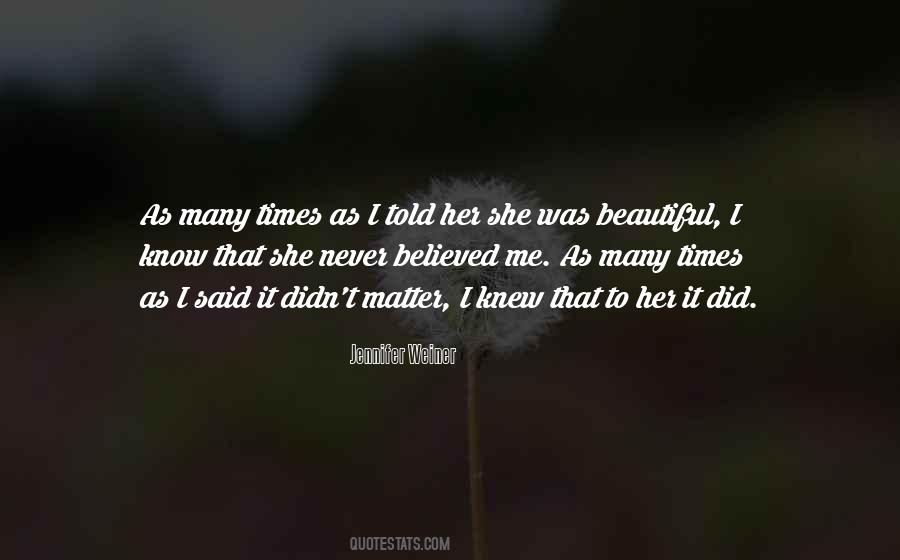 She Was Beautiful Quotes #1704598