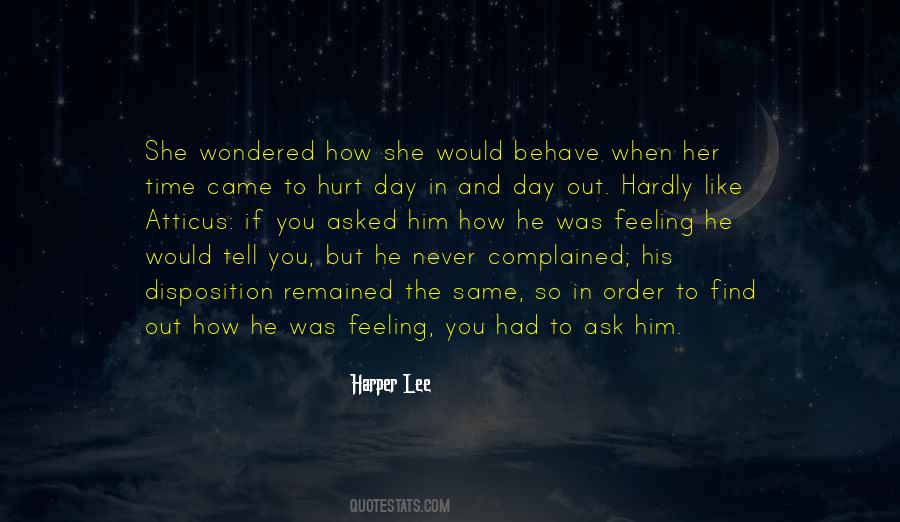 She Was Hurt Quotes #216656